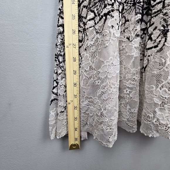 FREE PEOPLE Flocked Velvet Lace Sweetheart Strappy Mini Dress Cream Womens Sz SP - Picture 12 of 12